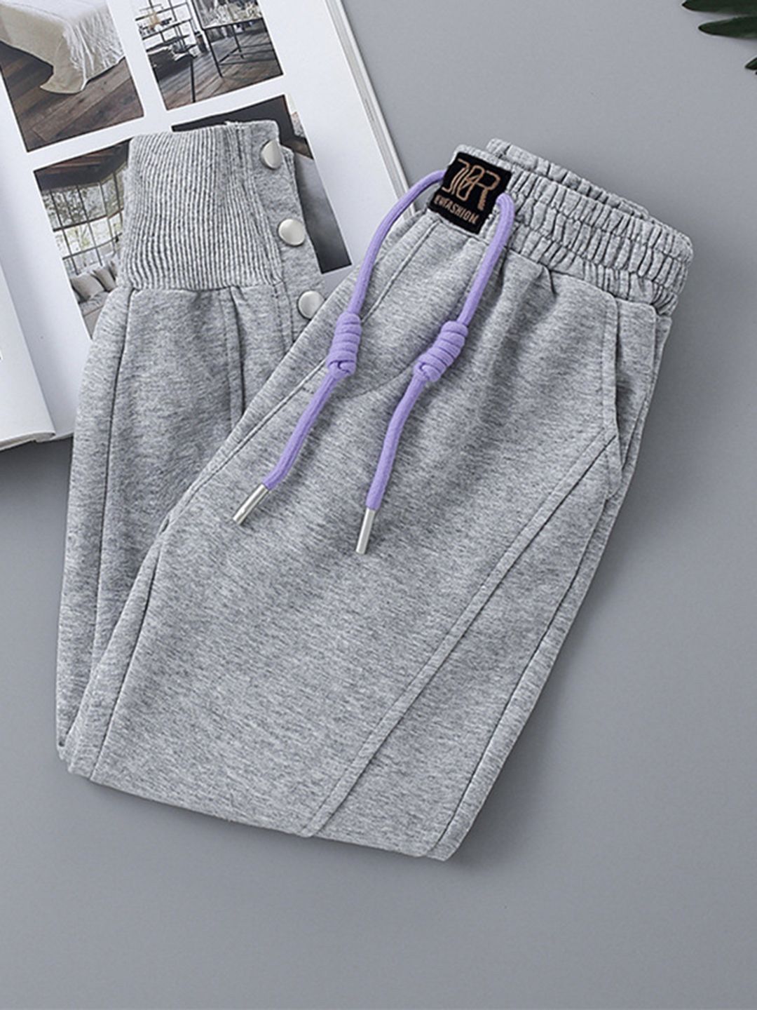 YK Girls Smart Slim Fit Joggers Trousers