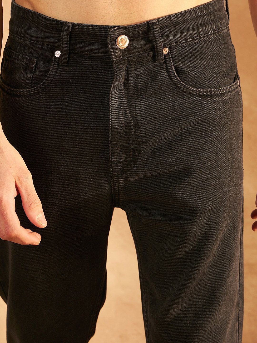 DENNISON Men Comfort Mom Fit Clean Look Cotton Jeans