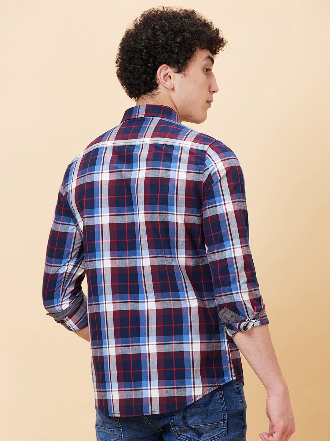 Being Human Slim Fit Tartan Checks Casual Shirt