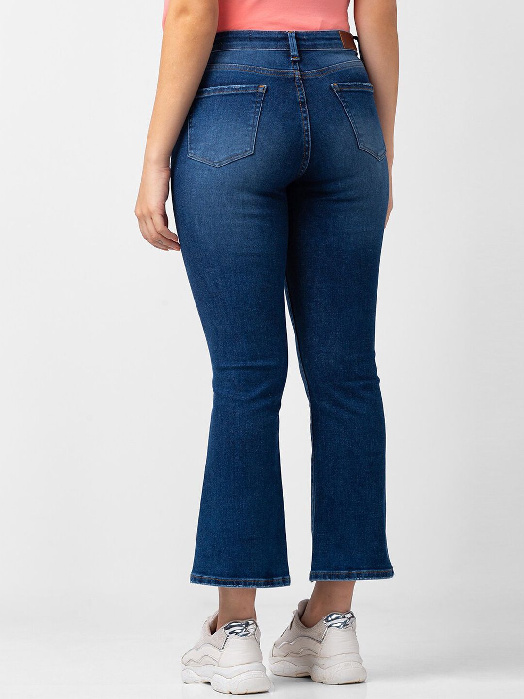 SPYKAR Women Elissa Cotton Bootcut High-Rise Light Fade Jeans