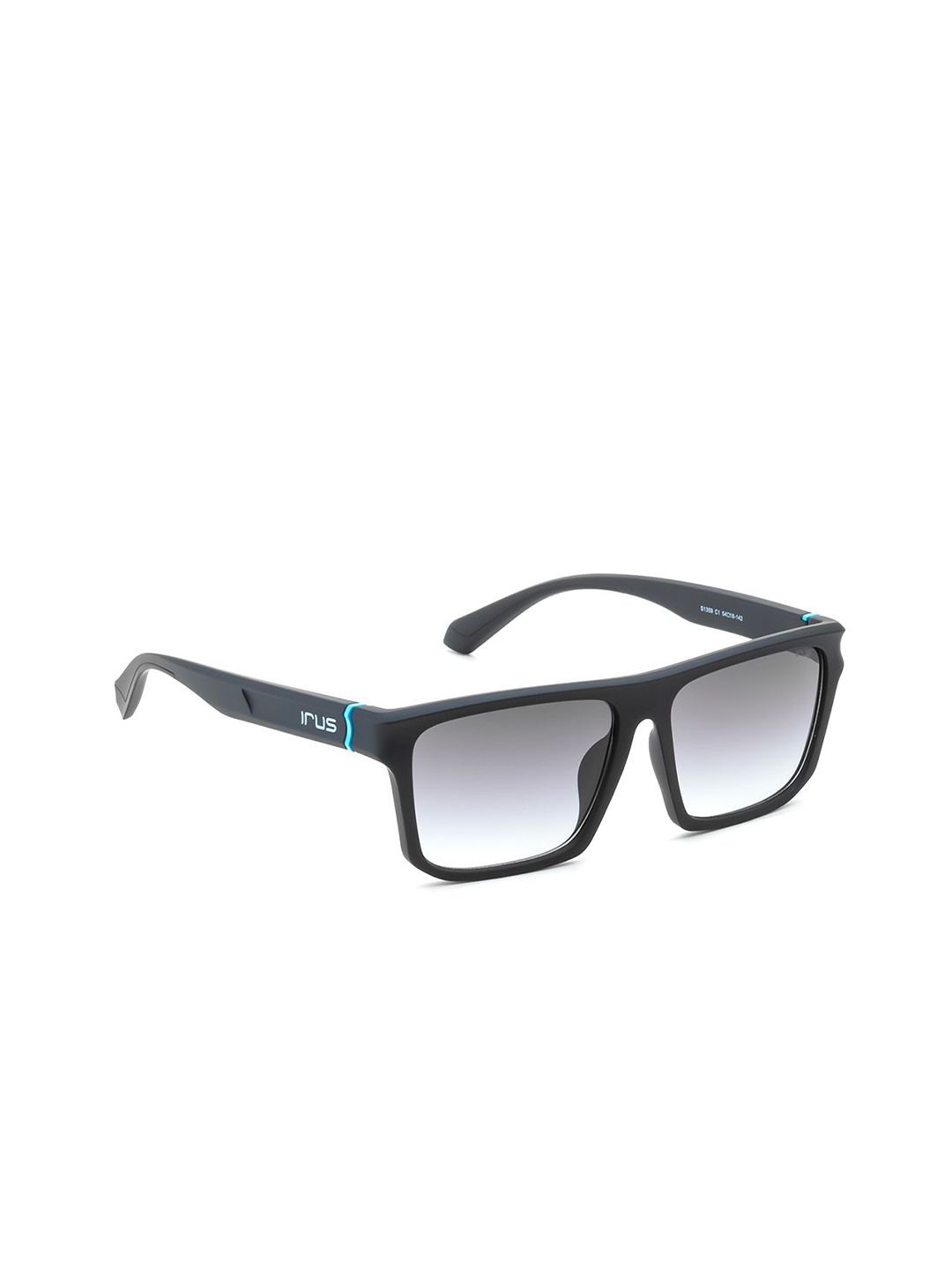 IRUS by IDEE Men Square Sunglasses with UV Protected Lens IRS1359C1SG