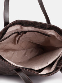 Lino Perros Floral Printed Structured Laptop Shoulder Bag