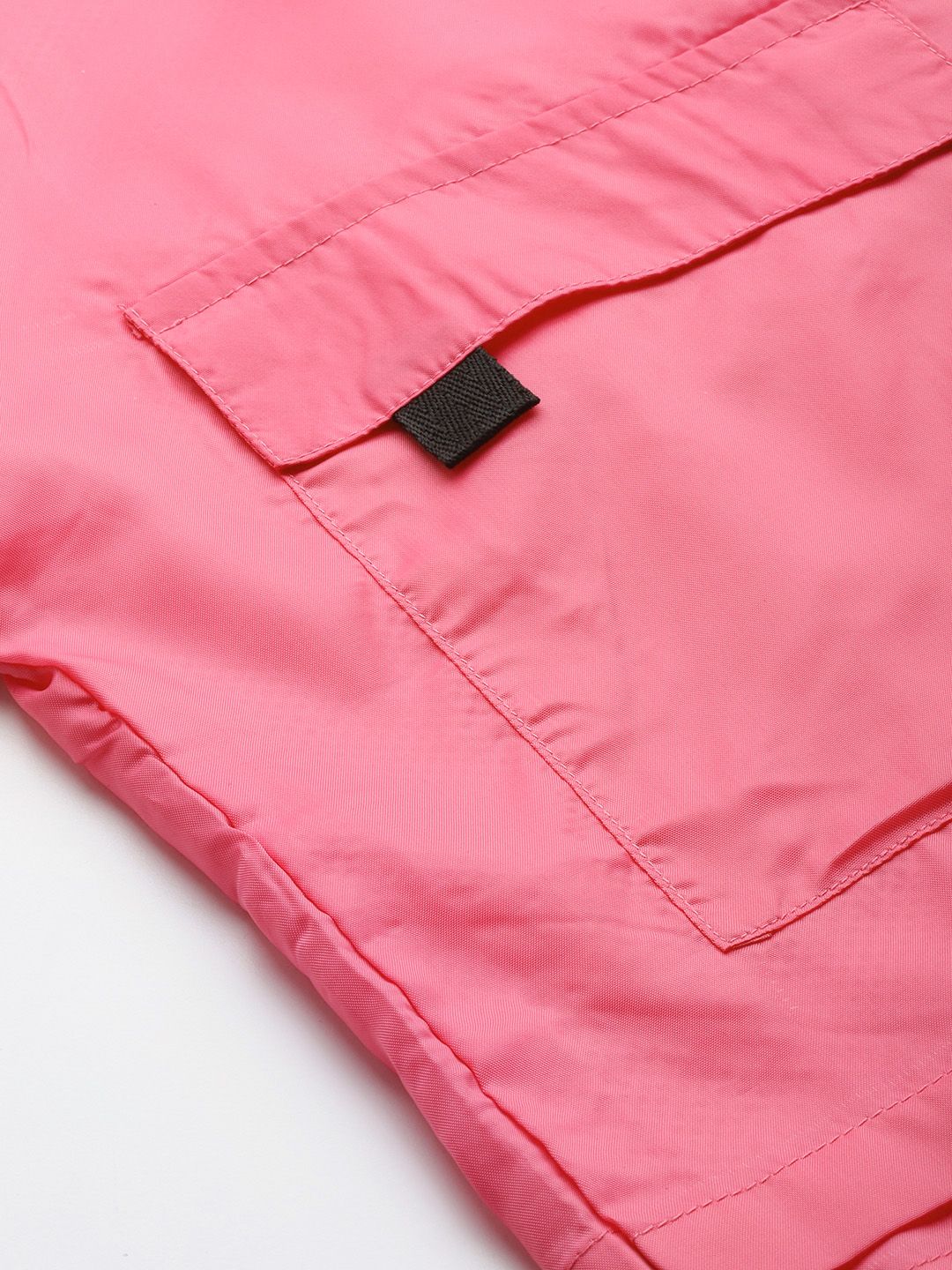 DressBerry Women Pink Solid Lightweight Sporty Jacket