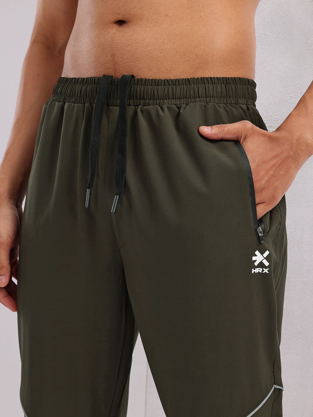 HRX by Hrithik Roshan Men Paneled Rapid-Dry Training Track Pants