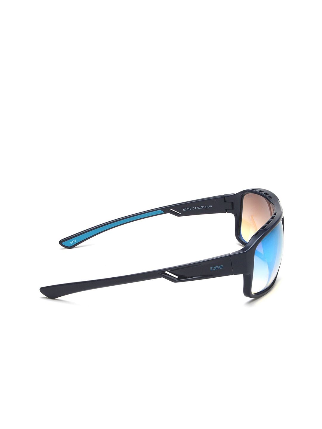Idee lelaki cermin mata hitam persegi dengan lensa dilindungi UV-ids3019c4sg