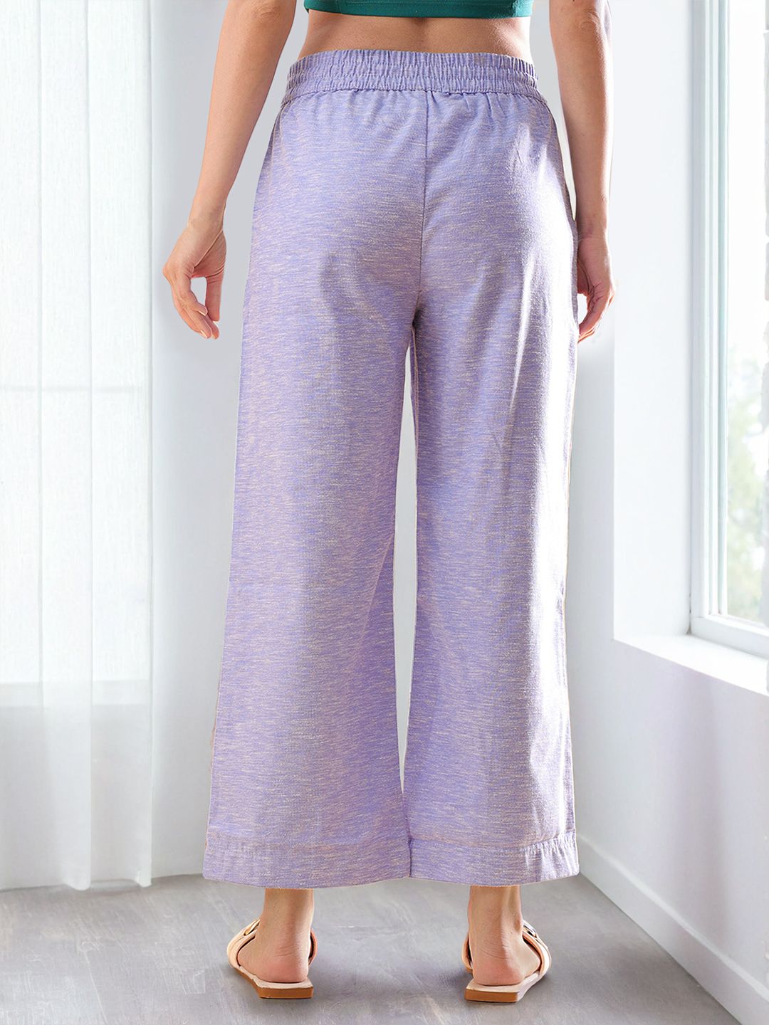 Freehand by The Indian Garage Co Women Straight Fit Parallel Trousers