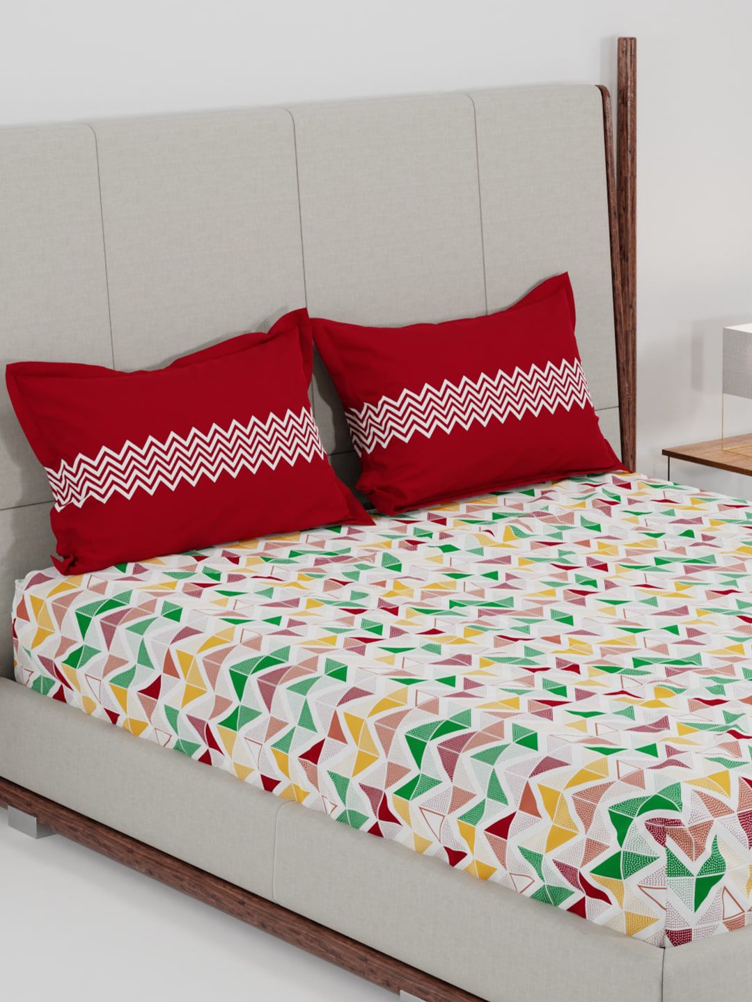 MYTRIDENT Unisex Red Bedsheets