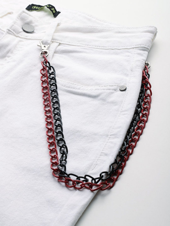 DressBerry Women Boyfriend Fit Stretchable Jeans With Chain