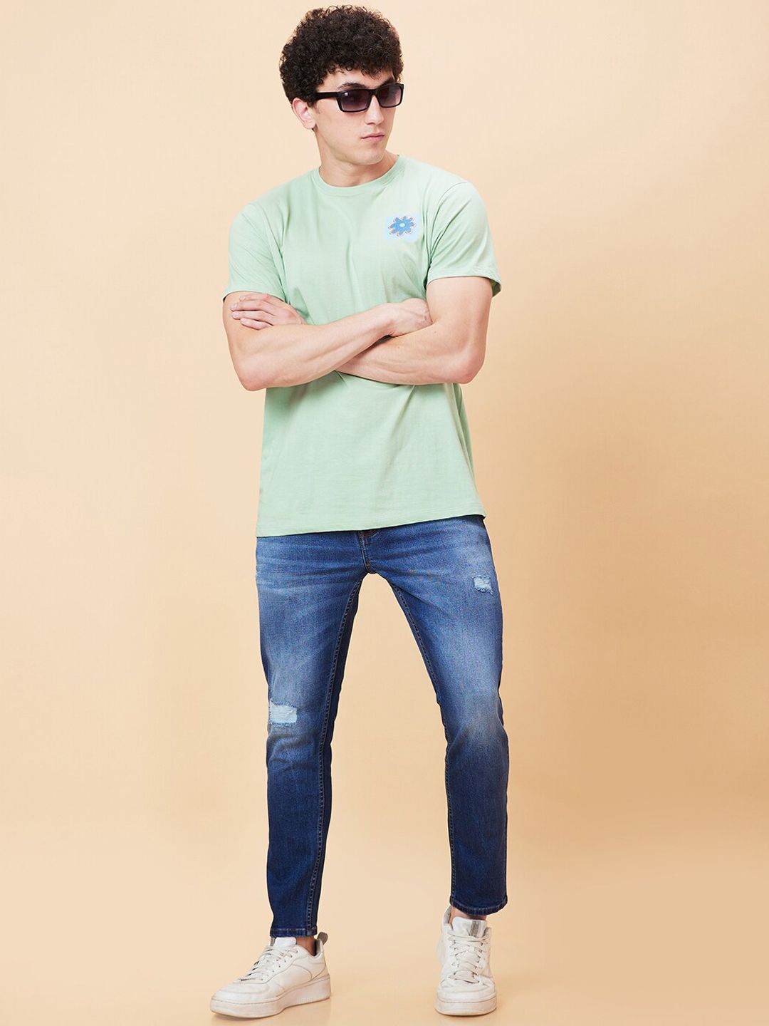 Being Human Men Mildly Distressed Heavy Fade Jeans