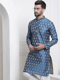 SOJANYA Ethnic Motifs Woven Design Jacquard Regular Kurta
