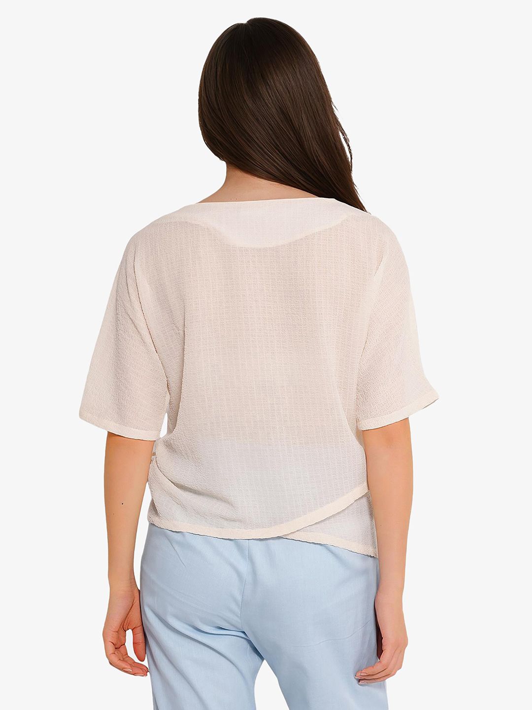 RAREISM Round Neck Cotton Top