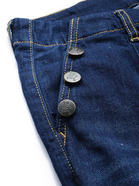 all about you Women Wide Leg High-Rise Light Fade Stretchable Jeans