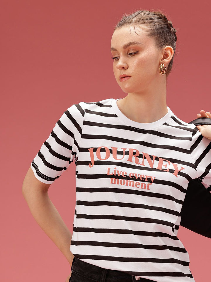 DressBerry Pure Cotton Striped T-shirt