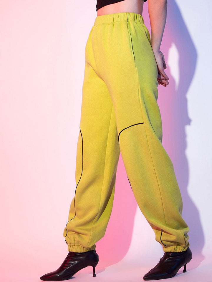 STREET 9 Women Yellow Loose Fit Joggers