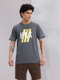 HRX by Hrithik Roshan Men Brand Logo Printed Rapid-Dry Training T-shirt