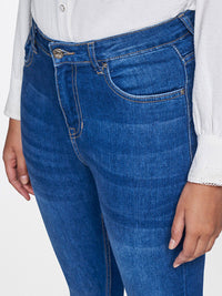 AND Women Mid-Rise Straight Fit Heavy Fade Jeans