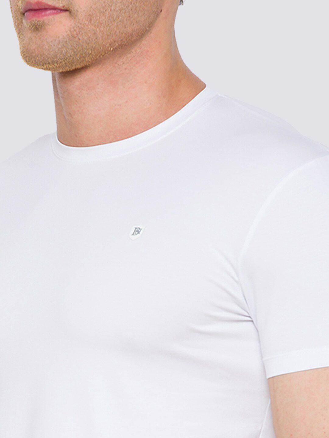 Being Human Men White Cut Outs T-shirt