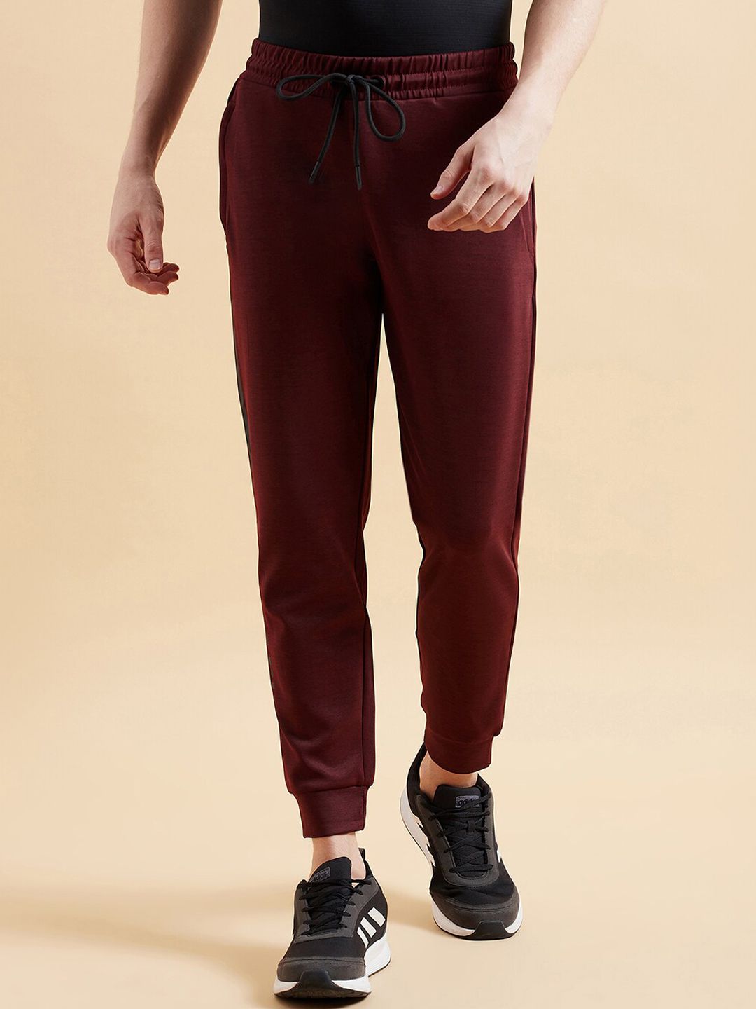 Sweet Dreams Men Maroon Dry Fit Joggers