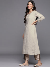 Libas Woven Design Pastels Dobby Kurta