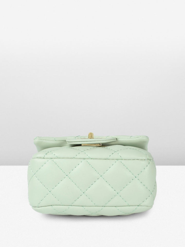 DressBerry Textured Miniature Sling Bag with Quilted