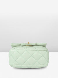 DressBerry Textured Miniature Sling Bag with Quilted