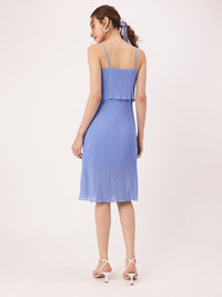 DressBerry Cute Feminine Accordion Pleated Sheath Dress