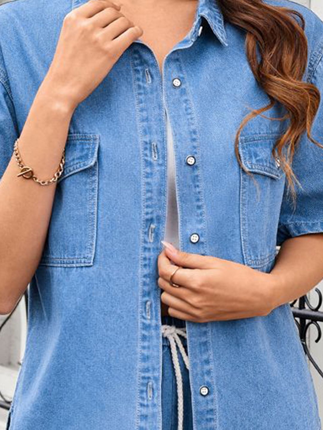 DressBerry Shirt & Shorts Co-Ord Set