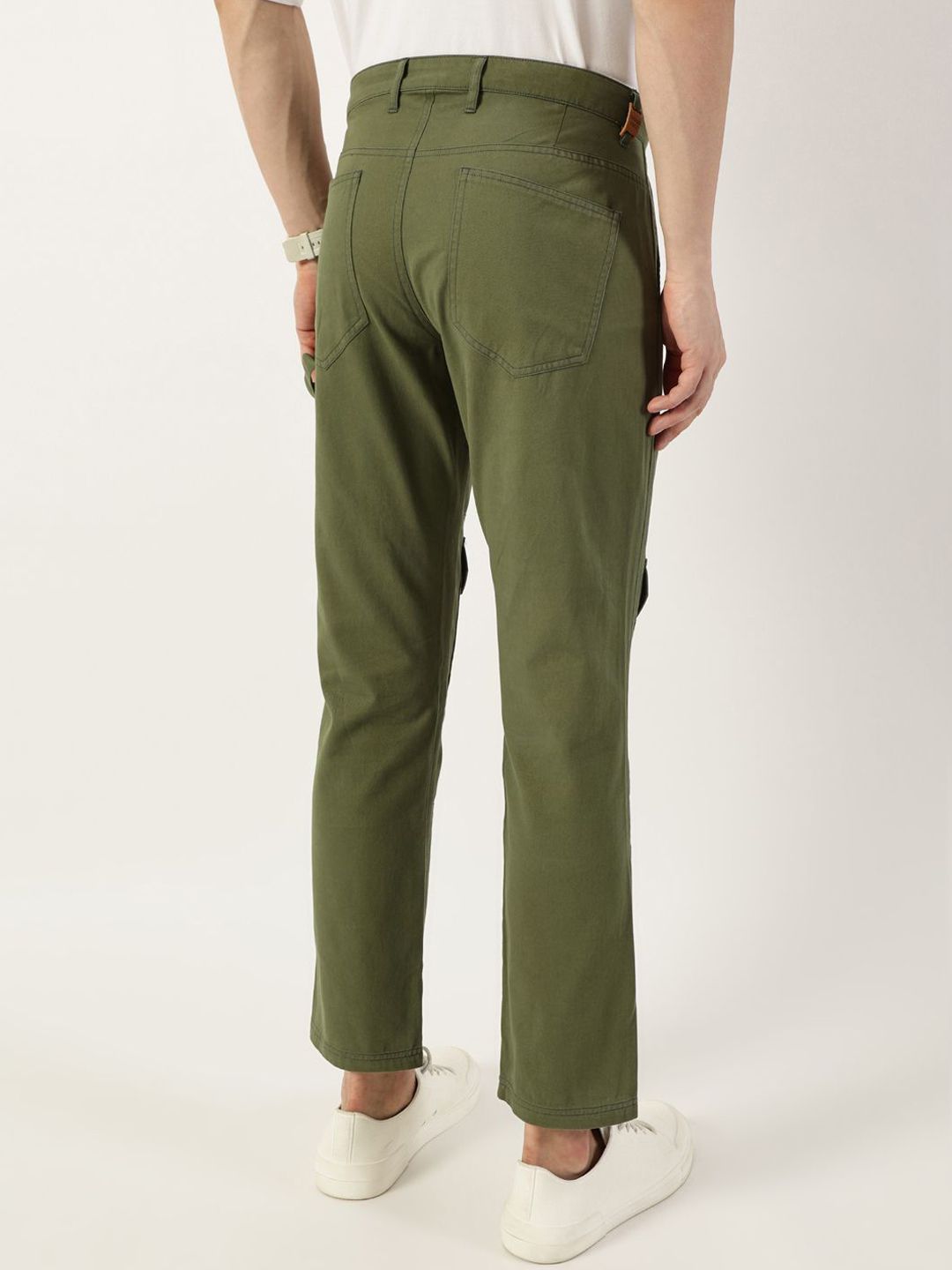 Thomas Scott Men Smart Regular Fit Mid-Rise Cotton Trousers