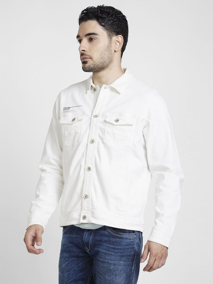 SPYKAR Spread Collar Denim Jacket