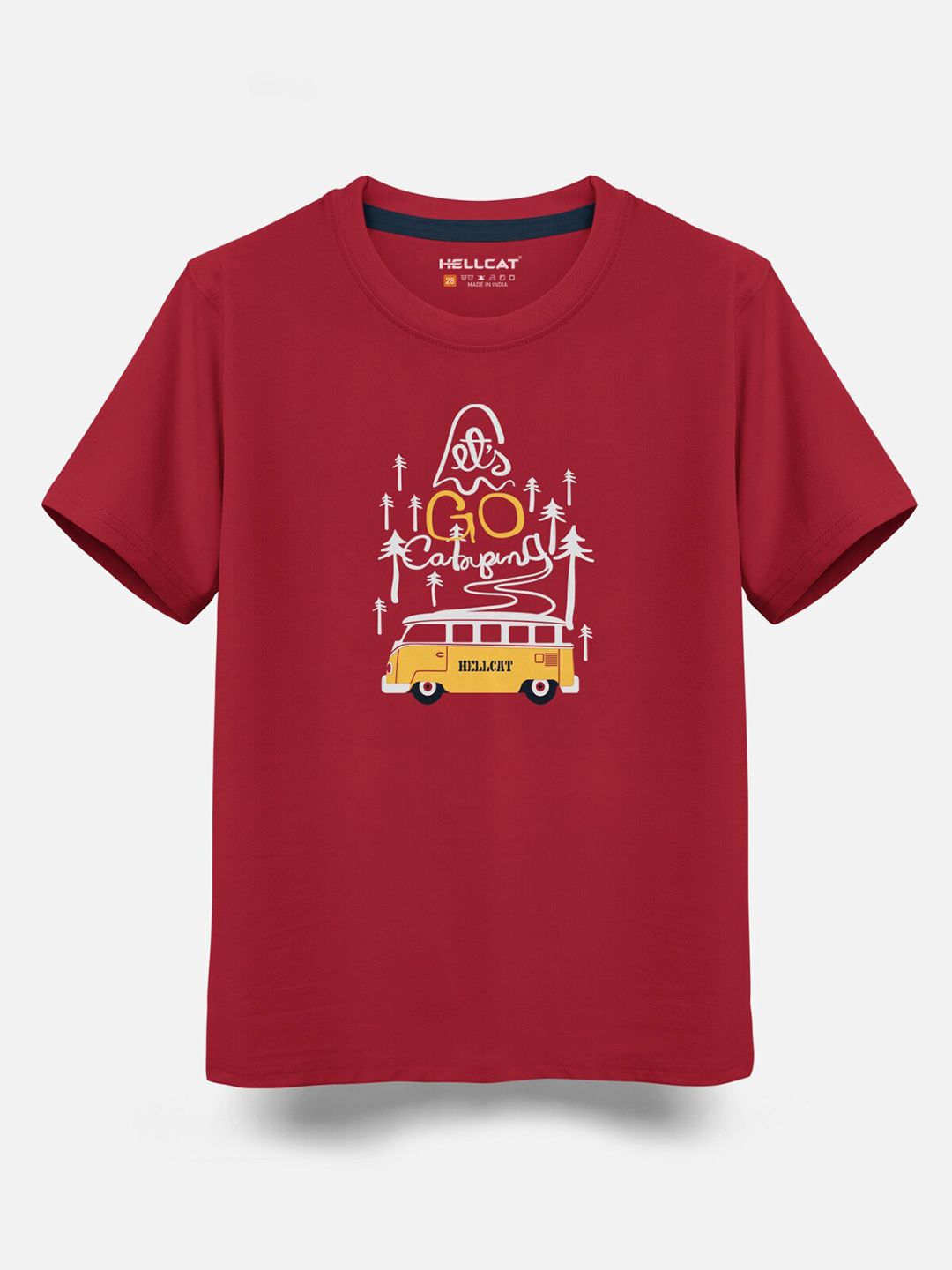 HELLCAT Boys Pack of 5 Printed Cotton T-shirts