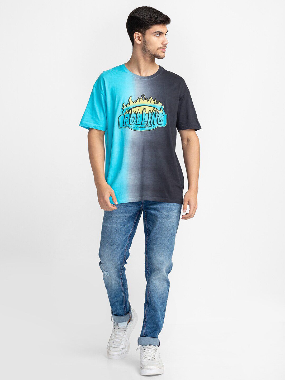 Being Human Typography Printed Round Neck T-shirt