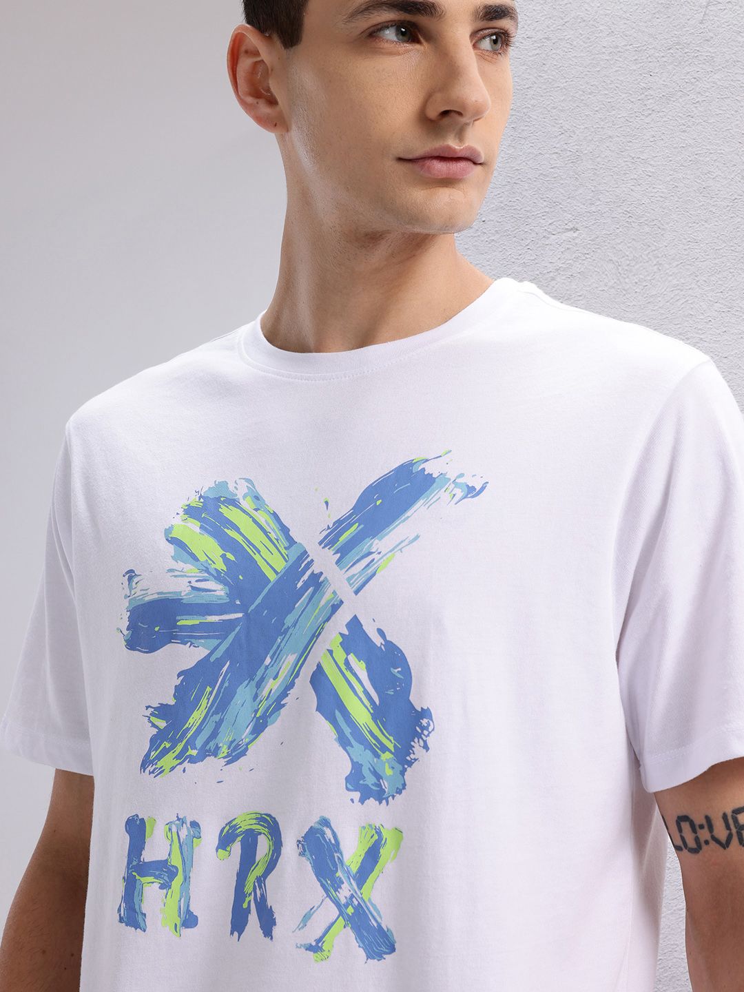 HRX by Hrithik Roshan Brand Logo Print Lifestyle T-shirt