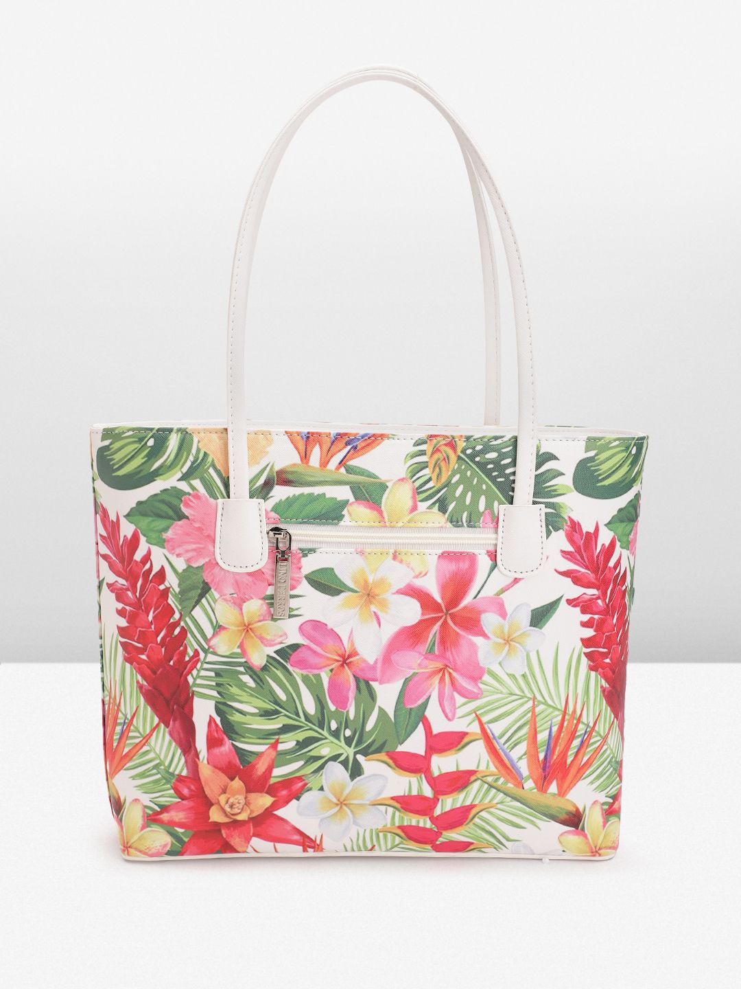 Lino Perros Floral Printed Structured Shoulder Bag