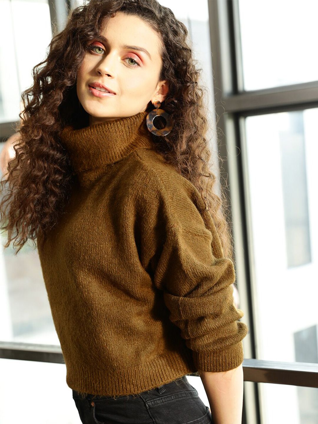 STREET 9 Women Brown Crop Pullover
