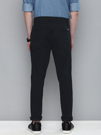 The Indian Garage Co Men Navy Blue Slim Fit Trousers