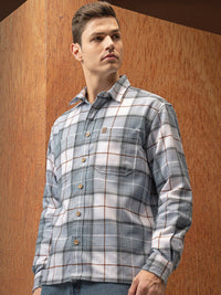 LOCOMOTIVE Premium Flannel Checked Utility Pocket Overshirt