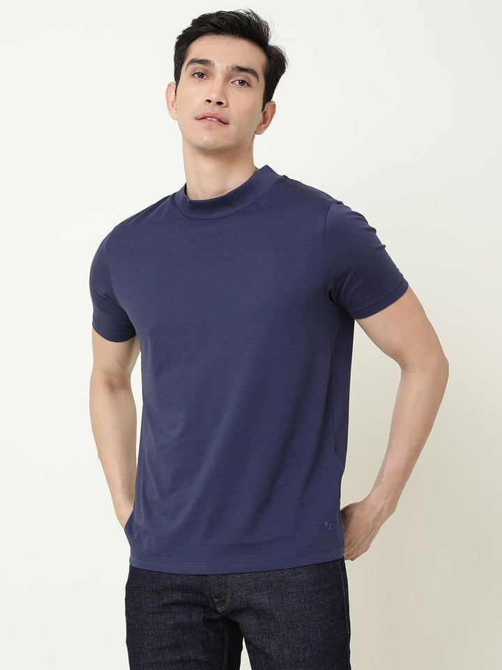RARE RABBIT Men Bit Slim Fit T-Shirt