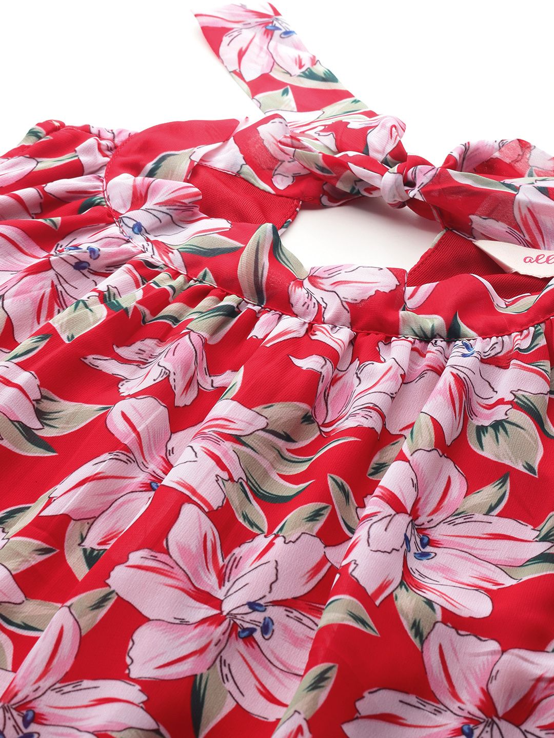 all about you Floral Print Halter Neck Top with Trousers Co-Ord Set