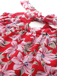 all about you Floral Print Halter Neck Top with Trousers Co-Ord Set