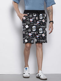 The Indian Garage Co Men Superman Printed Loose Fit Shorts
