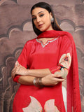 Vishudh Women Floral Printed Regular Pure Cotton Kurta with Trousers & Dupatta