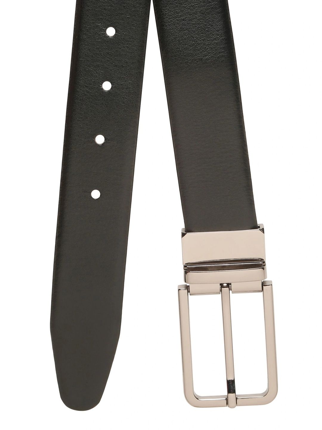 Teakwood Leathers Men Textured Leather Reversible Belt