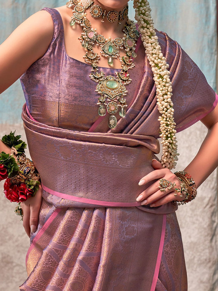Saree mall Woven Design Zari Kanjeevaram Sarees