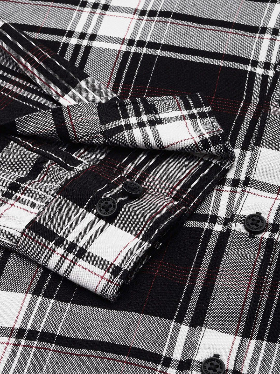 Being Human Slim Fit Opaque Pure Cotton Checked Casual Shirt