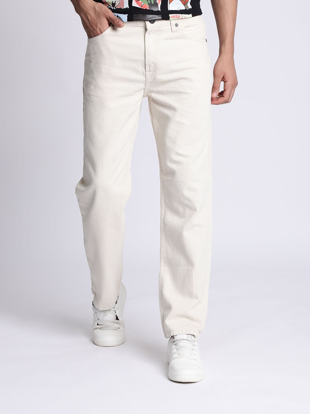 Bene Kleed Pure Cotton Mid-Rise Relaxed Fit Denim Jeans