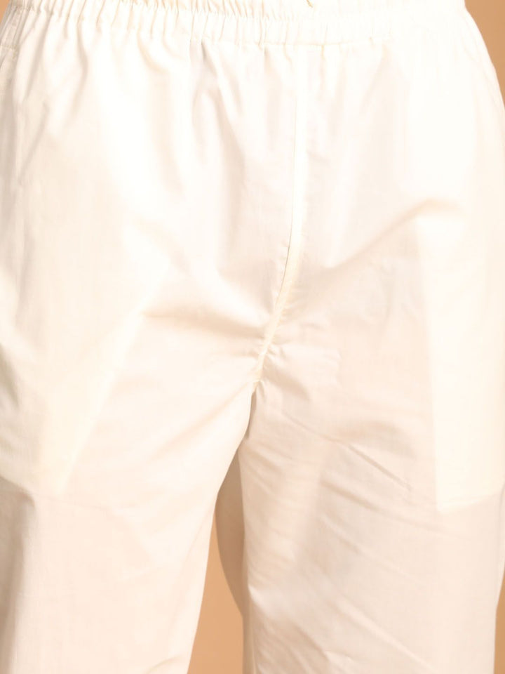 VASTRAMAY Men Regular Pure Cotton Kurta & Pyjamas With Nehru Jacket