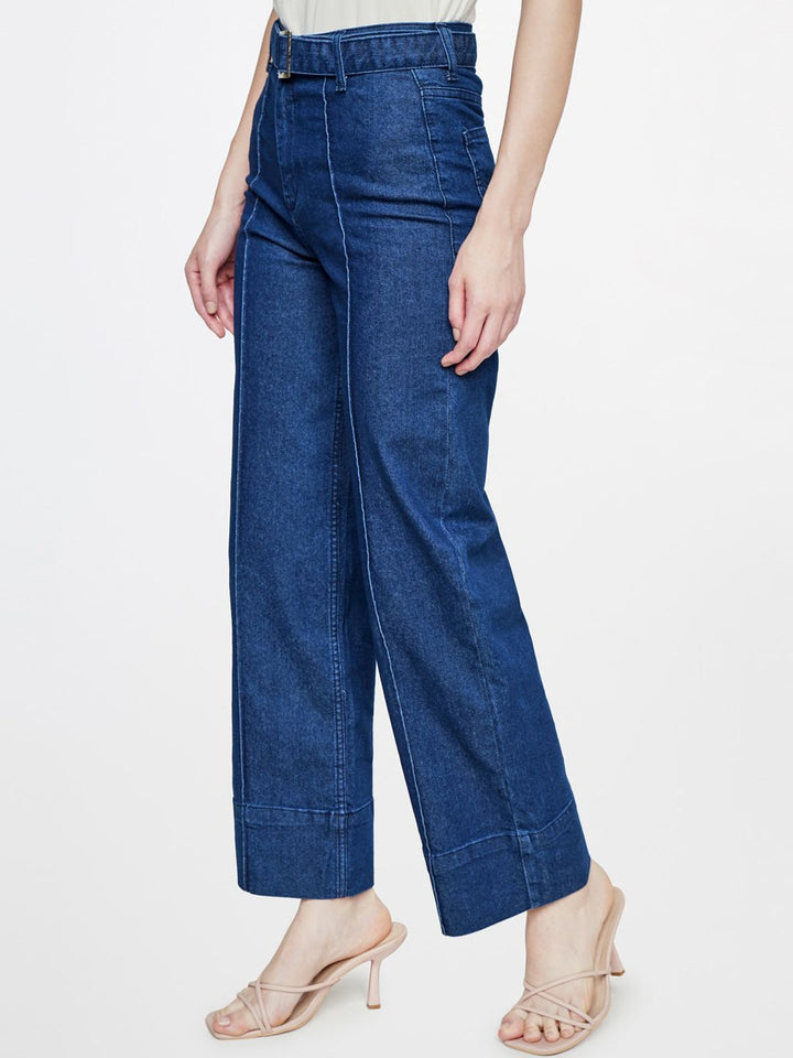 AND Women High-Rise Stretchable Wide Leg Jeans