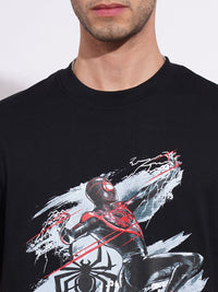 Being Human Spider-Man Graphic Printed Pure Cotton T-shirt