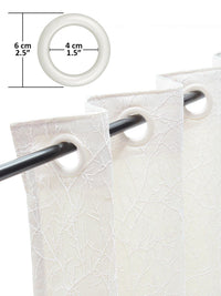 Story@Home Jacquard 400 GSM 5 feet 1 U Window Curtain