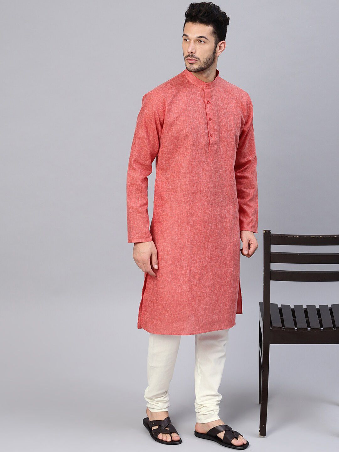 SOJANYA Mandarin Collar Straight Kurta